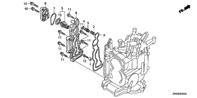 Honda pakking, afdekking uitlaatwatermantel (NR. 9) 19371-ZW9-000