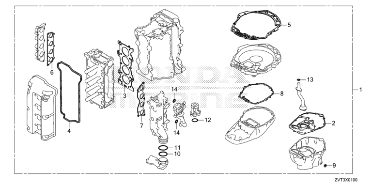Honda o-ring, 59.4x3.1 (NR. 12) 91303-ZVT-000