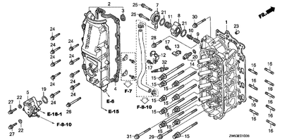 Honda benzinepompsamenstel (NR. 5) 16700-ZW5-004