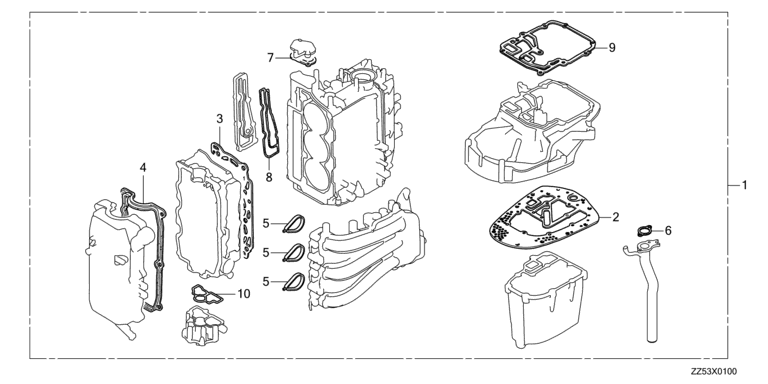 Honda o-ring, pump cover 91301-ZV5-010